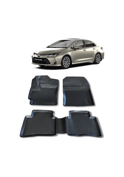 Toyota Corolla Paspas 2019 2023 Arası Uyumlu 3D Havuzlu Wöller Paspas