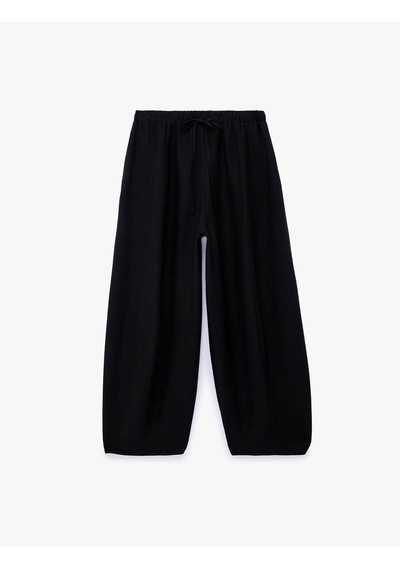 Koton Loose Fit Siyah Kadın Pantolon 7wak40043pw