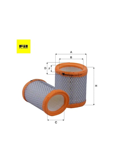 Hava Filtresi 106-306-partner 1.4i/1.6i Fil Filter 1444.85/ 1444.st/ E147003/ C14 Peugeot, Cıtroen Hpu4311