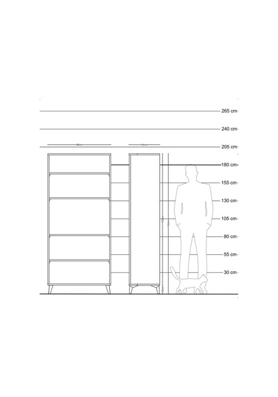 Hyperion Dolap 5 Raflı 88x44x195 Antrasit-antrasit Antrasit