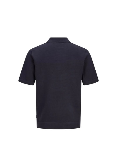 Jack & Jones 12295861 Jprblamilano Spring Knit Zip Polo Ss Sn Tişört Lacivert
