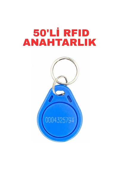Sr-600 I Proximity Anahtarlık 125 Khz Rfıd Keyfob Kopyalanamaz Geçiş Kontrol Anahtarı 50 Adet