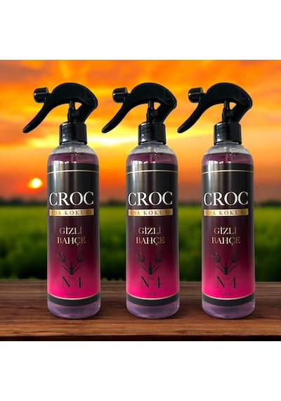 Croc Oda Kokusu No:4 Gizli Bahçe 3 X 400ml Sprey Şişe