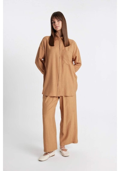DeFacto Geniş Paça Basic Düz Harem Pantolon C6483AX24SMBN153