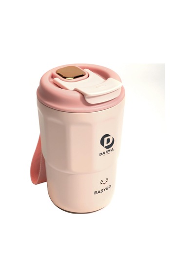 Daima Easygo Bardak Termos Pembe 380 Ml Açık Beyaz