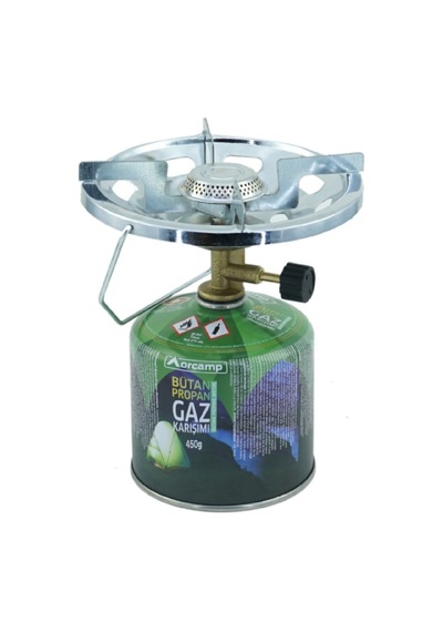 Orcamp Kamp Gaz Kartuşu Siboplu Ocak Set Orgaz 450 Gr - Kts450 Çok Renkli