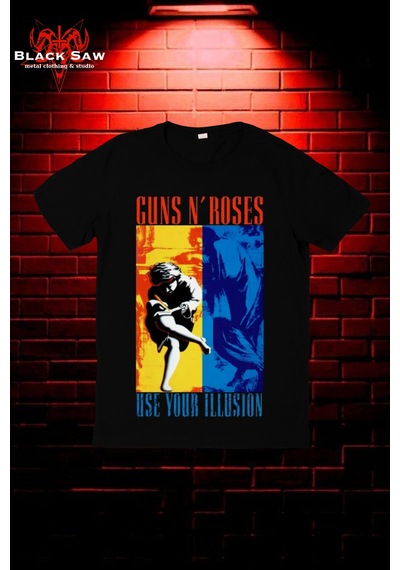 Noıssey Guns'n Roses Hard Rock Heavy Metal Kodsiyahsaw Siyah