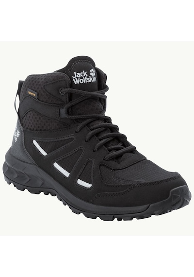 Jack Wolfskin 4051331 Woodland 2 Texapore Mid W Black/Grey Kadın Siyah