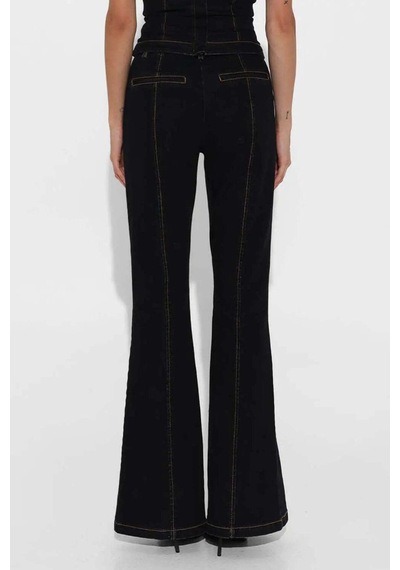 By Dyln Brooklyn Jeans - Mid/low Bel Jean, Şık Dikiş Detayları İle Tarzınızı Yansıtın Siyah