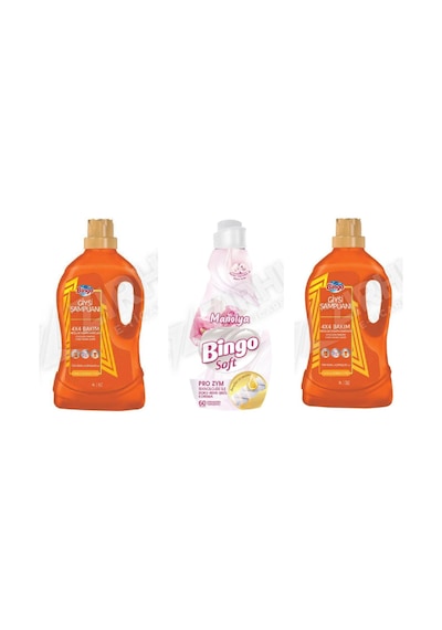 Bingo Giysi Şampuanı 3lt + Soft Yumuşatıcı 1440 Ml + Giysi Şampuanı 4l 3'lü Set Diğer