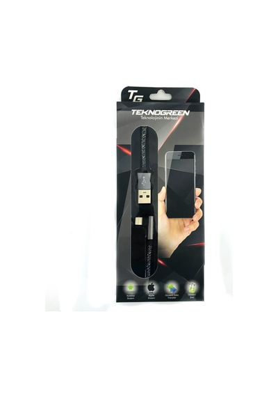 Kablo Teknogreen Tku-C302 1M Usb To Şarj Kablosu Apple Uyumlu iPhone  5-6-7
