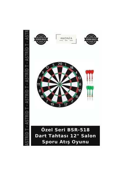 Özel Seri Bsr-518 Dart Tahtası 12" Salon Sporu Atış Oyunu