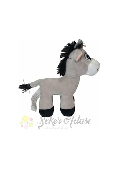Küçük Yavru Peluş Eşek 15 Cm Renkli