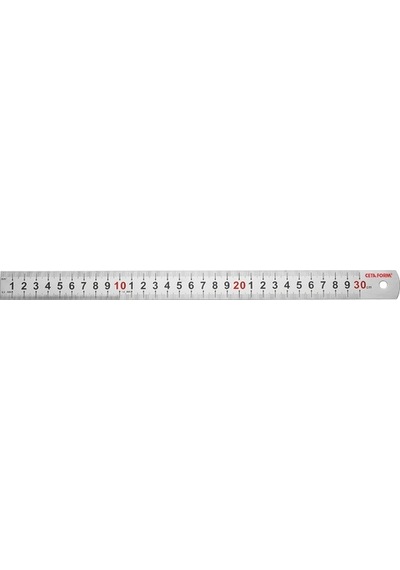 Ceta Form P15-30 Serisi Çelik Cetvel 30 CM