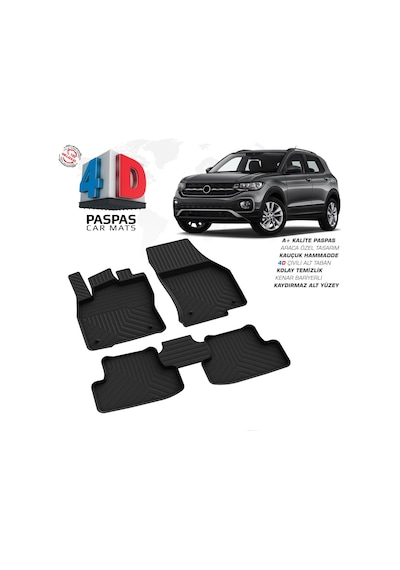 Vw T-cross 4d Havuzlu Paspas 2019 Üzeri A+ Kalite