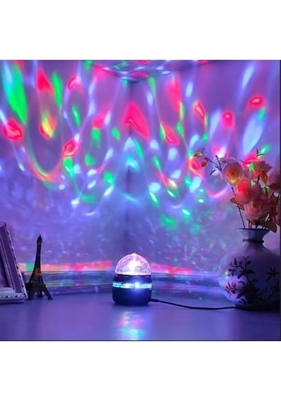Mini Usb'li, 3 Watt, Sihirli Rgb, Led, Disko Topu,