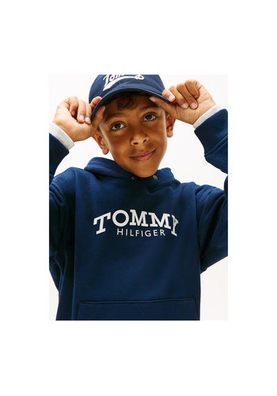 Tommy Hilfiger Lacivert Erkek Çocuk Baskılı Sweatshirt Kb0kb10028c1g Çok Renkli