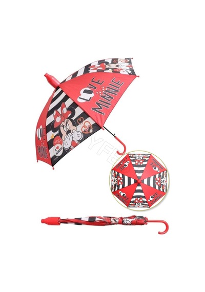 Minnie Mouse Love Minnie Pvc Koruma Kılıflı Çocuk Şemsiyesi - 3 - 12 Yaş Arası Çap : 85 Cm
