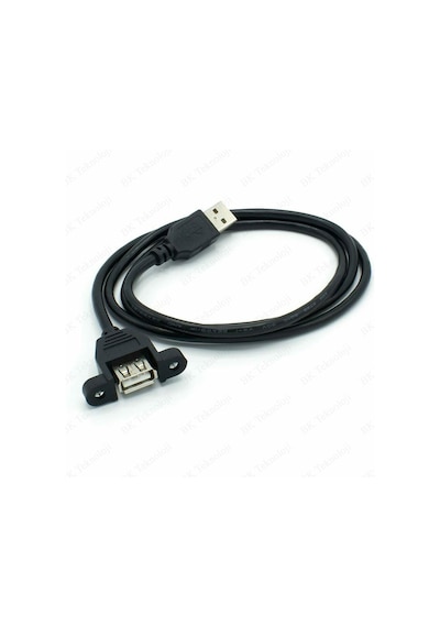 Panel Tipi Vidalı USB 2.0 Uzatma Kablosu-1 Metre