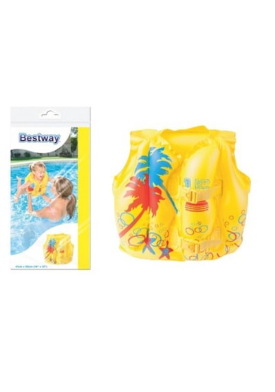 Soleshopping Bestway 32069, Tropikal Desenli Can Yeleği 3-6 Yaş Sarı