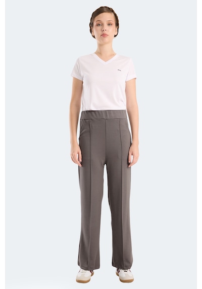 Slazenger Vılle Czg Kadın Bol Paça Koyu Gri Eşofman Altı Koyu Gri
