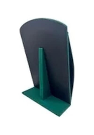 Süet Kumaş Yeşil Renk 34 Cm / 24 Cm Dik Bombeli Takı Standı