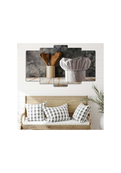 Şef, Yemek, Aşçı - 5 Parçalı Tablo Görsel - 702503885 Görsel