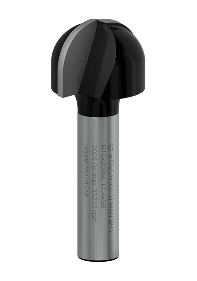 Aksesuarı 2608628370 Oyuklu Freze Ç 8 Mm, R1 10 Mm, Çap 20 Mm, L 12,7 Mm, G 46 Mm