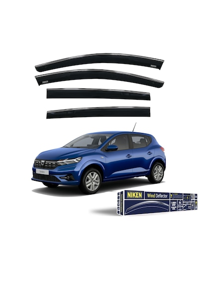 Dacia Sandero Stepway 2022 Ve Sonrası Kromlu Cam Rüzgarlığı Niken Marka