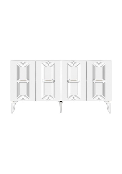 Ka1545bg Rıva Konsol Beyaz-gold 150cm Beyaz - Altın