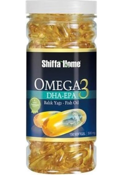 Shiffa Home Omega 3 Balık Yağı 500 MG 150 Softjel Kapsül