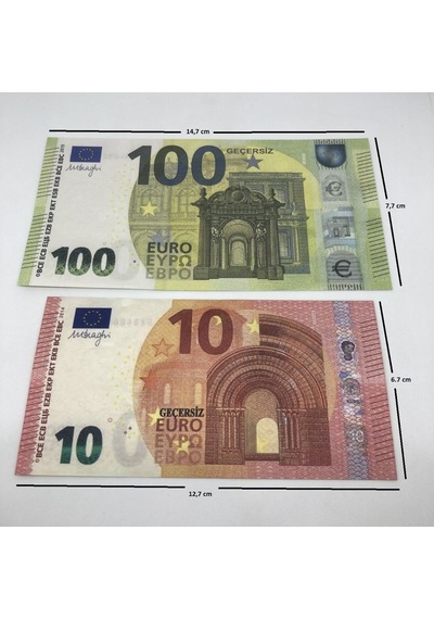 Aykar 200 Adet Geçersiz 10 Ve 100 Euro Düğün Para Dizi Film Tiktok Ve