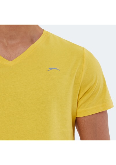 Slazenger RIVALDO Erkek V Yaka Sarı Tişört