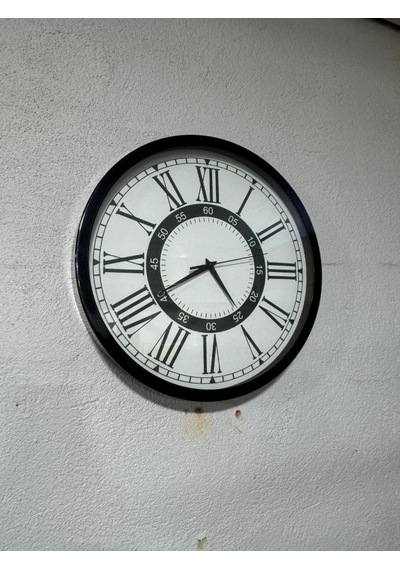 Model 1 Metal Duvar Saati 40 Cm Siyah
