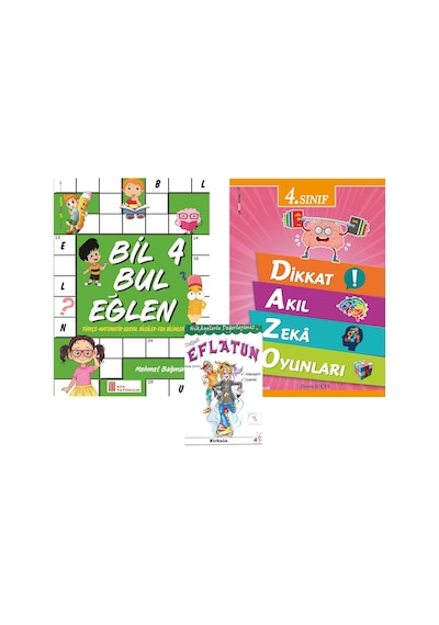 Ata 4.Sınıf Bil Bul Eğlen + Dikkat Akıl Zeka Oyunları