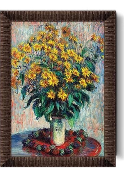 Kudüs Enginar Çiçekleri, Claude Monet 1000 Parça Çerçeveli Puzzle 5688