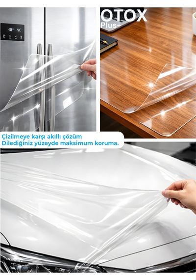 50 Cm X 1,5 Metre Tph Pvc Şeffaf Boya Koruma Filmi 190 Mikron Self-healing Tech
