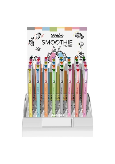 Scrikss Roller Kalem Smoothie Jel 40 Lı Stand Çok Renkli