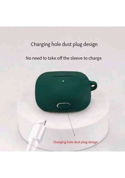 Caseonn Huawei Freeclip 2 Kılıf Askı Aparatlı Mat Silikon Mavi