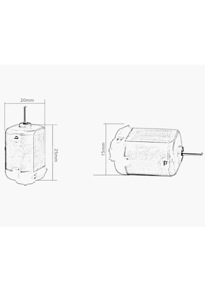10 Adet Yüksek Devir 3V 6V Dc Motor