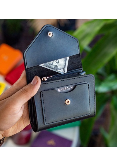 Bk Gift Kişiye Özel İsimli Vegan Deri Mini Siyah Kadın Cüzdanı, Sevgiliye Hediye, Anneye Hediye, Arkadaşa Hediye