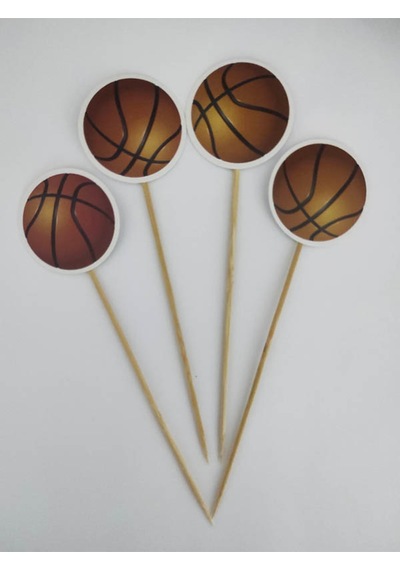 15 Cm Uzun Kürdan - 30 Adet Dekoratif Karton Basket Toplu Pasta Kürdanı