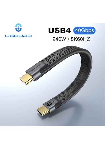 Ugourd Thunderbolt 4 Usb 4.0 240w 40gbps 8k 60hz Type-c Kablo
