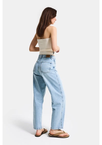 Itsbasic Kadın Ice 4s6-3 Relax Fit Esnek Kumaş Denim Jean Buz Mavi
