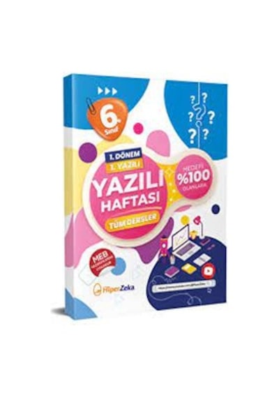 Hiper Zeka Yayınları 6. Sınıf Yazılı Haftası Tüm Dersler 1. Dönem
