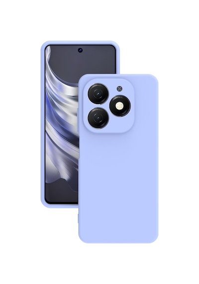 Tecno Spark 20 Pro Kılıf Kamera Korumalı Silikon Rubber Arka Kapak Lila