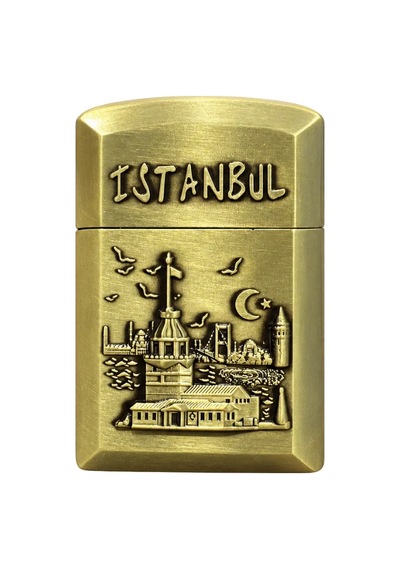 Hunter Soft Flame İstanbul Kız Kulesi Design Gold Çakmak Ack020