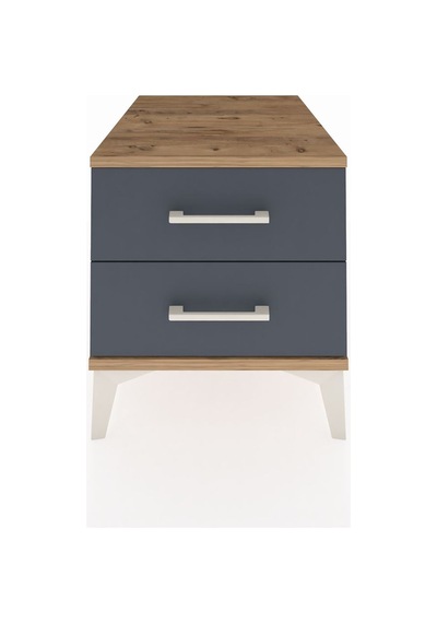 Kronos Komodin 2 Çekmeceli 44x59x48 Çam-antrasit Çam