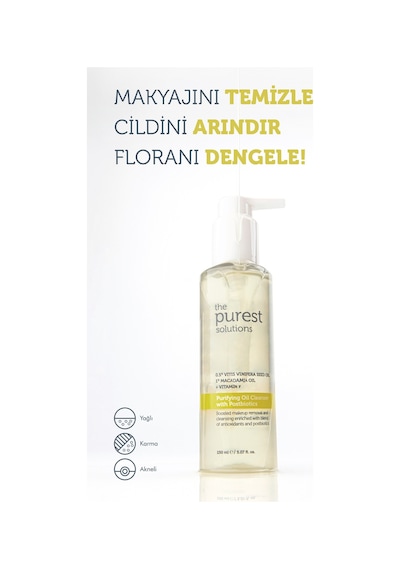 The Purest Solutions Yağlı-Lekeli Ciltler • Çift Aşamalı Temizlik & Leke Karşıtı Fondöten Seti (Açık/Orta Ton)