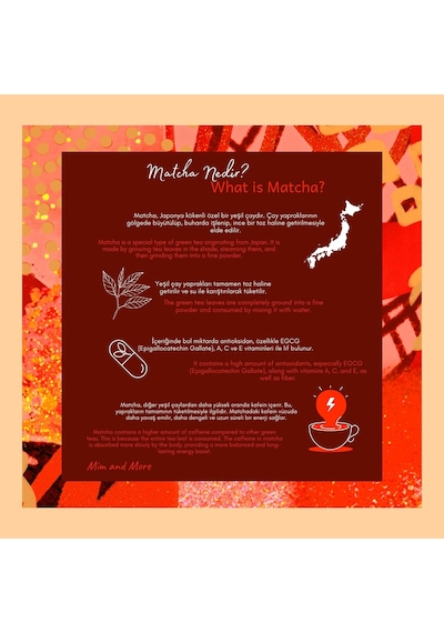 Mim and More Salted Caramel Matcha Tuzlu Karamelli Matcha 50 G